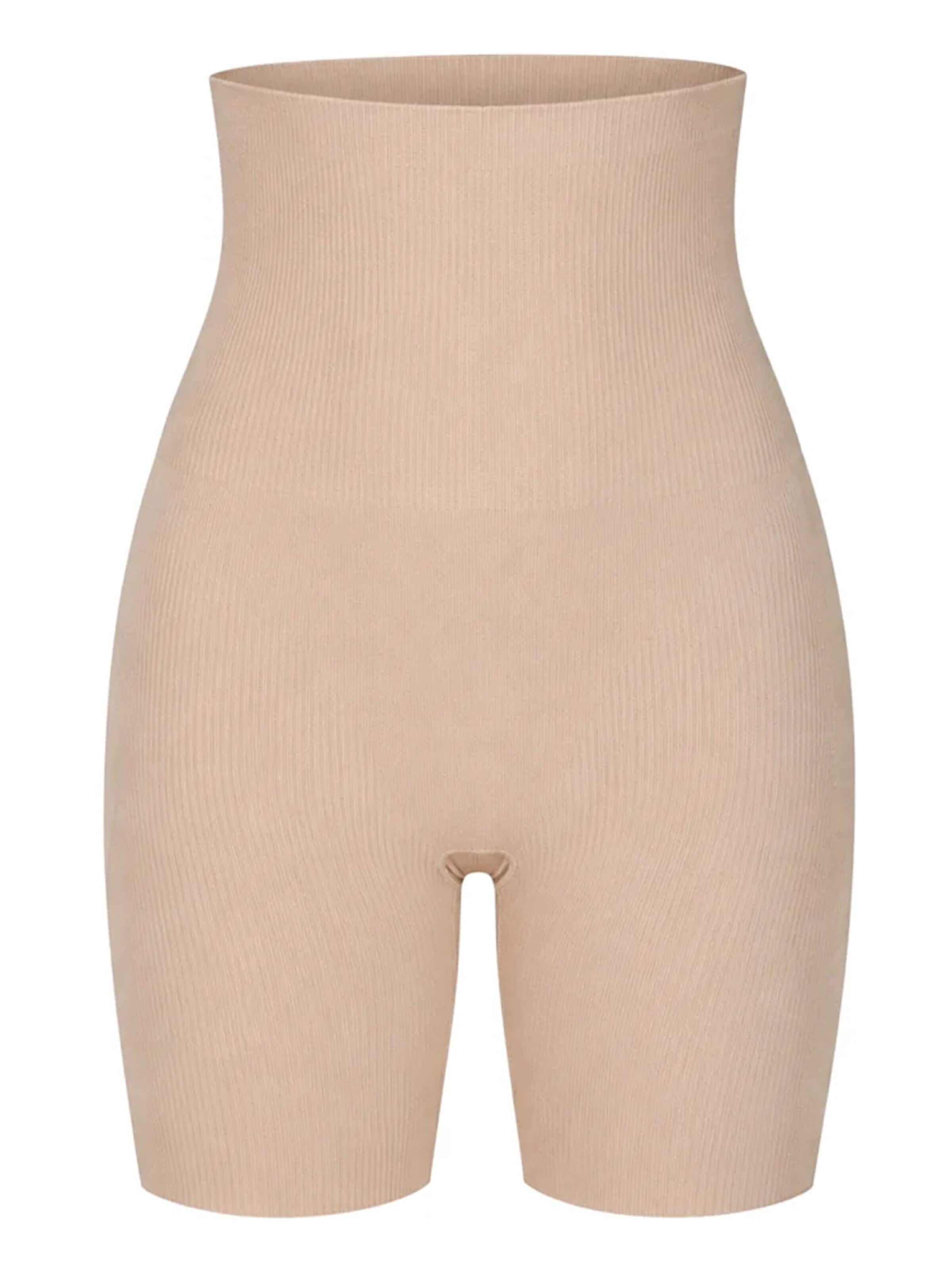 Pantalon modelant 'Corrigerende High Waist Short met Pads' Shapetape en beige