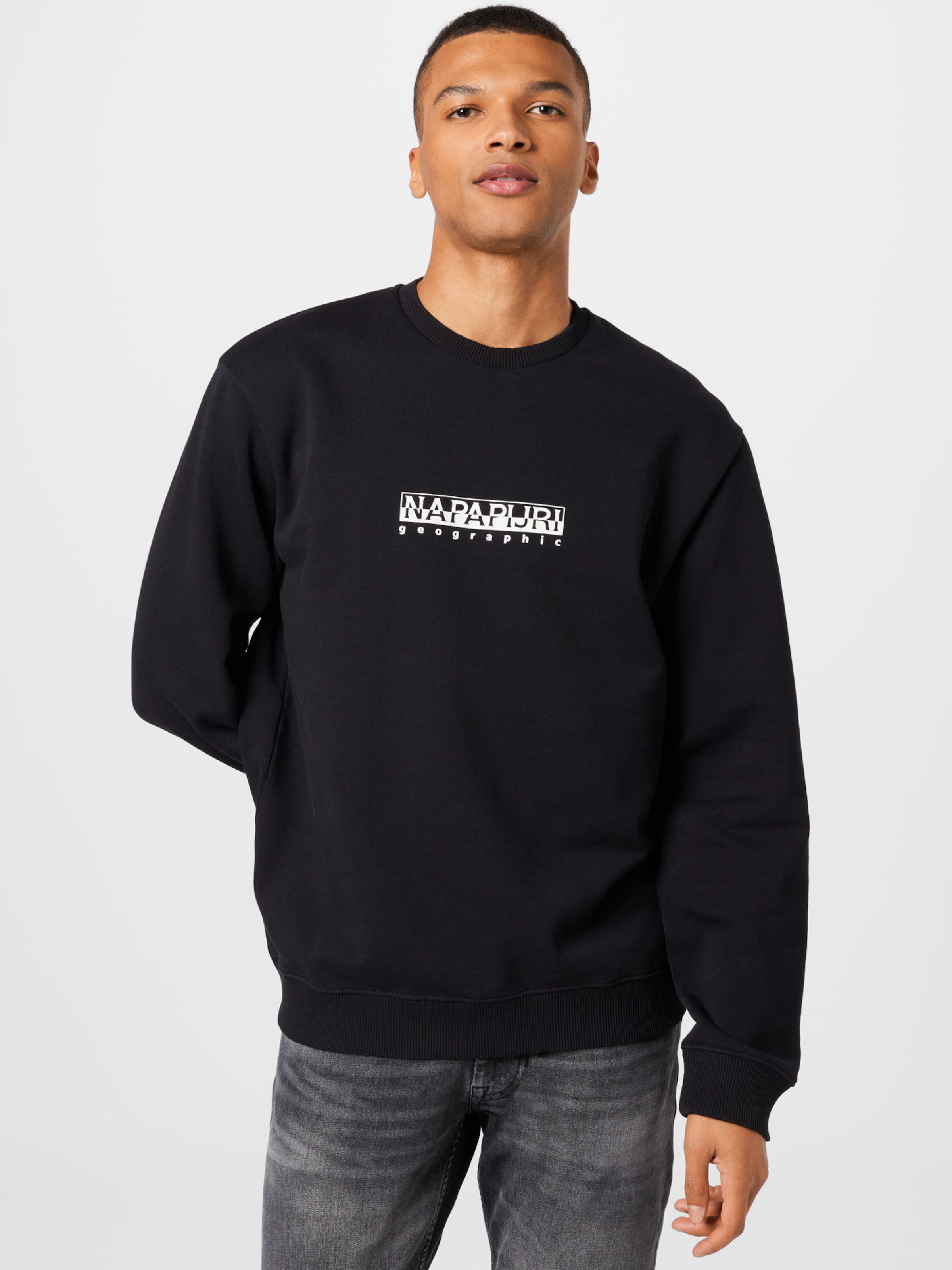Männer Große Größen NAPAPIJRI Sweatshirt in Schwarz - OF25606