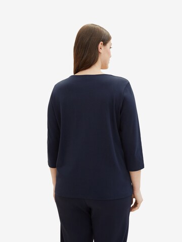 Tom Tailor Women + Shirt in Blue