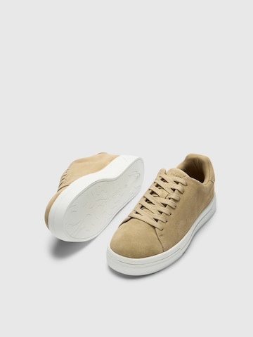 Sneaker bassa 'SLHDAVID' di SELECTED in beige