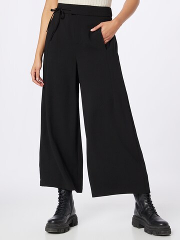 Wide leg Pantaloni 'Celina' de la MAC pe negru: față