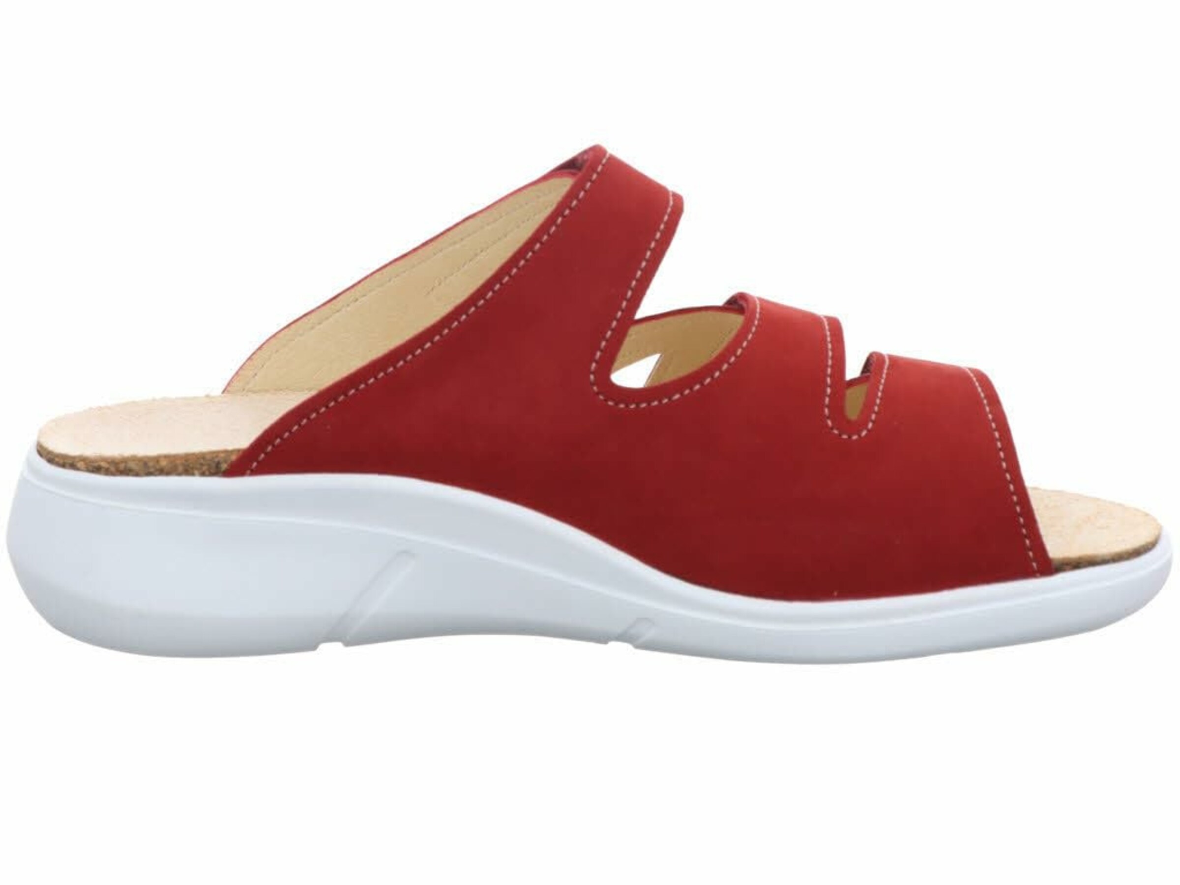 Finn Comfort Mule in Red