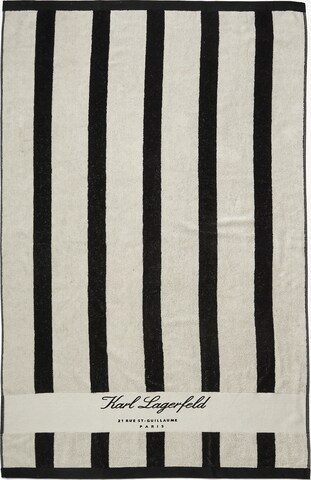 Karl Lagerfeld Beach Towel in Black: front