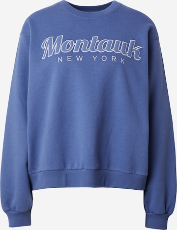 Calvin Klein Jeans Sweatshirt in Cyan Blue ABOUT YOU
