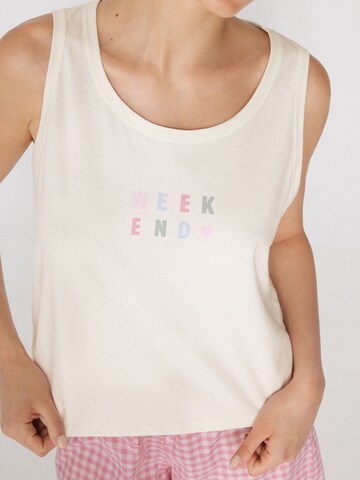 Tezenis Pajama Shirt in White