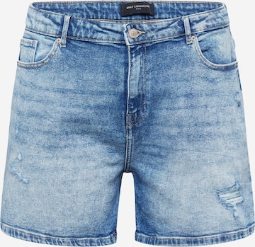 ONLY Carmakoma Regular Shorts 'Eneda' in Blau: predná strana