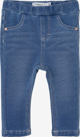 NAME IT - Slimfit Calças de ganga 'Salli' em azul: frente