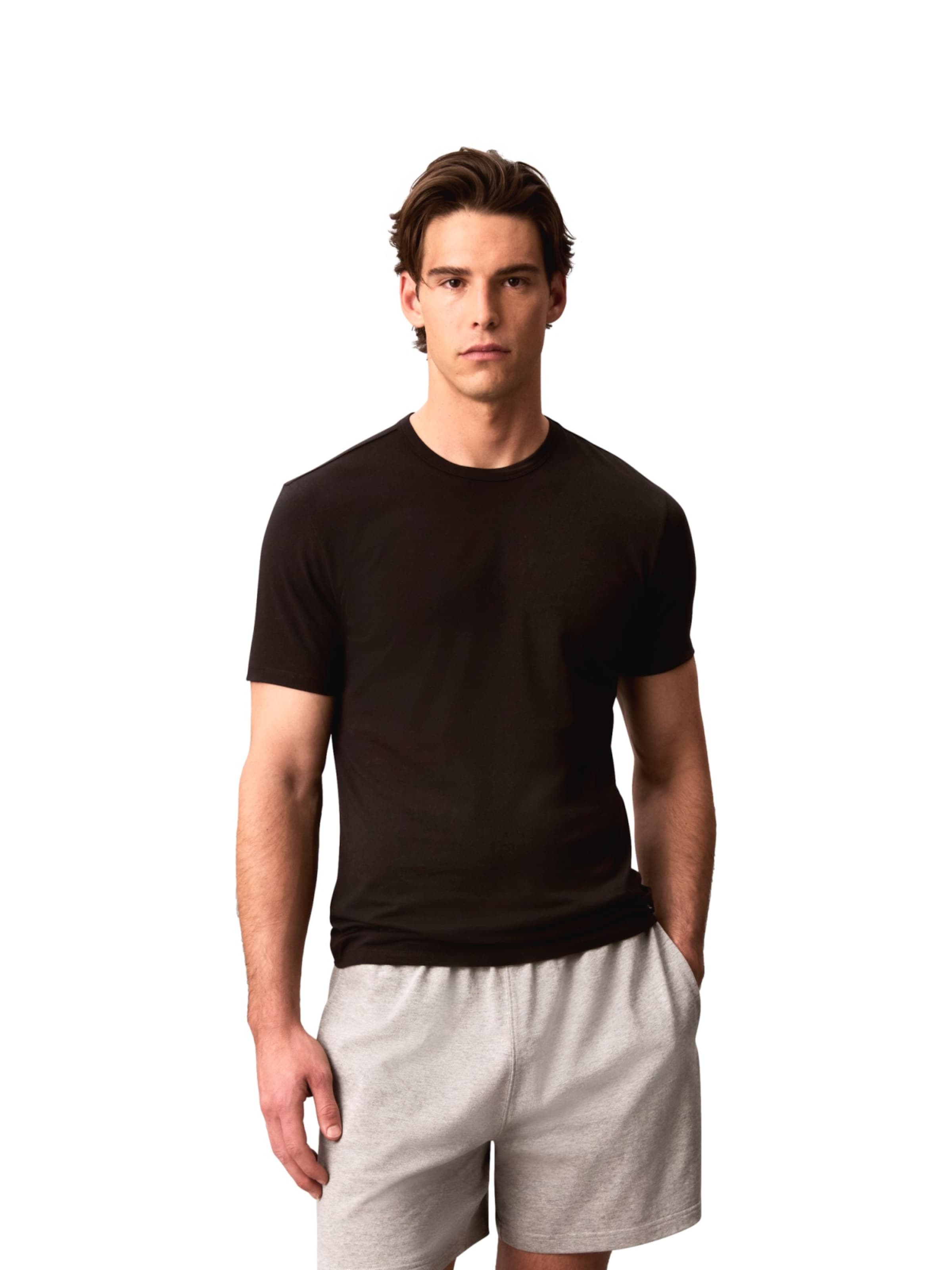 T-Shirt Calvin Klein en blanc : devant
