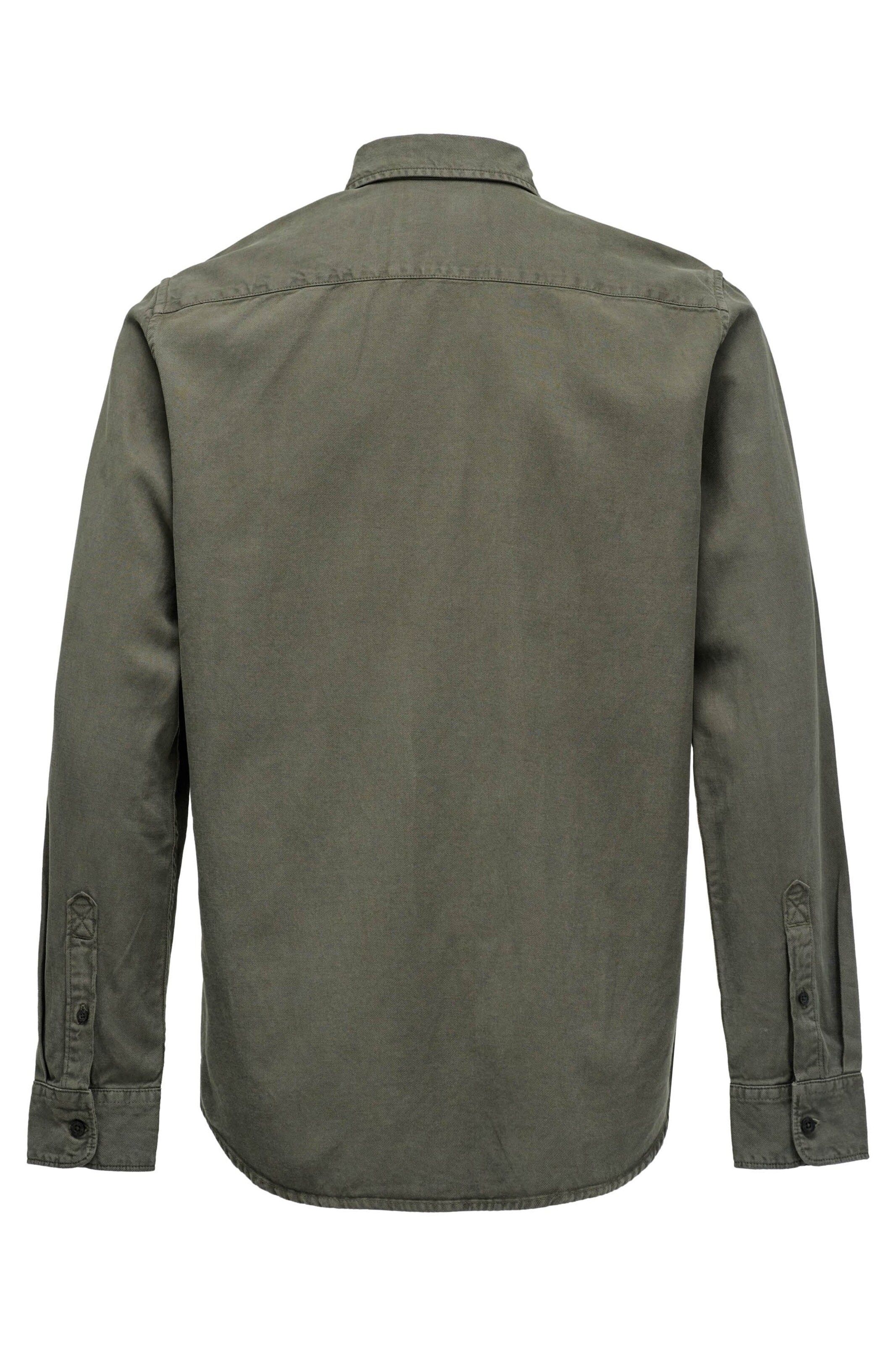 Salsa Jeans Regular Fit Hemd in Grün