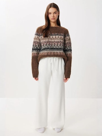 Wide leg Pantaloni 'Hose' di Happiness İstanbul in bianco