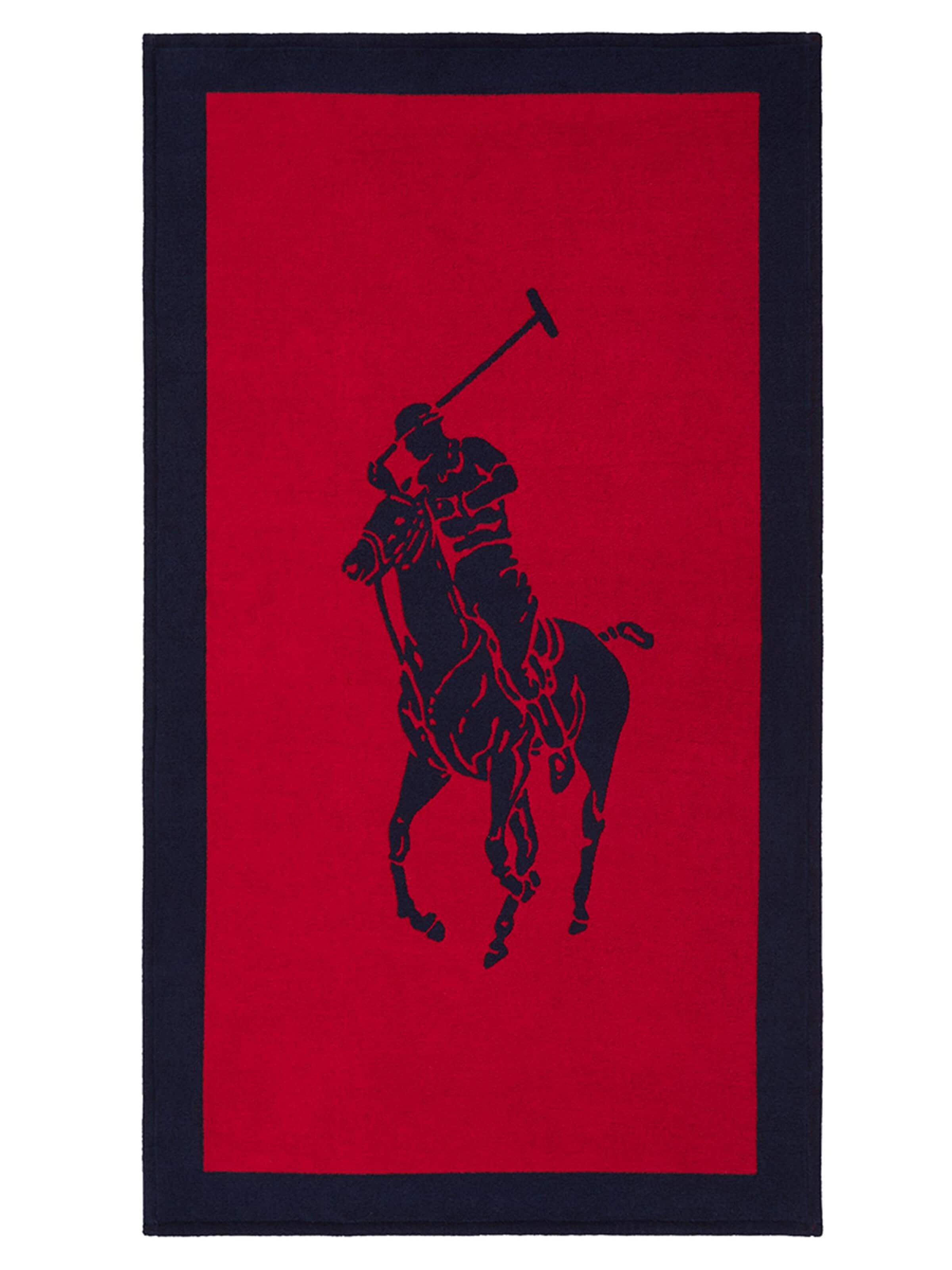 Ralph Lauren Home Beach Towel 'POLOJACQ' in Blue: front