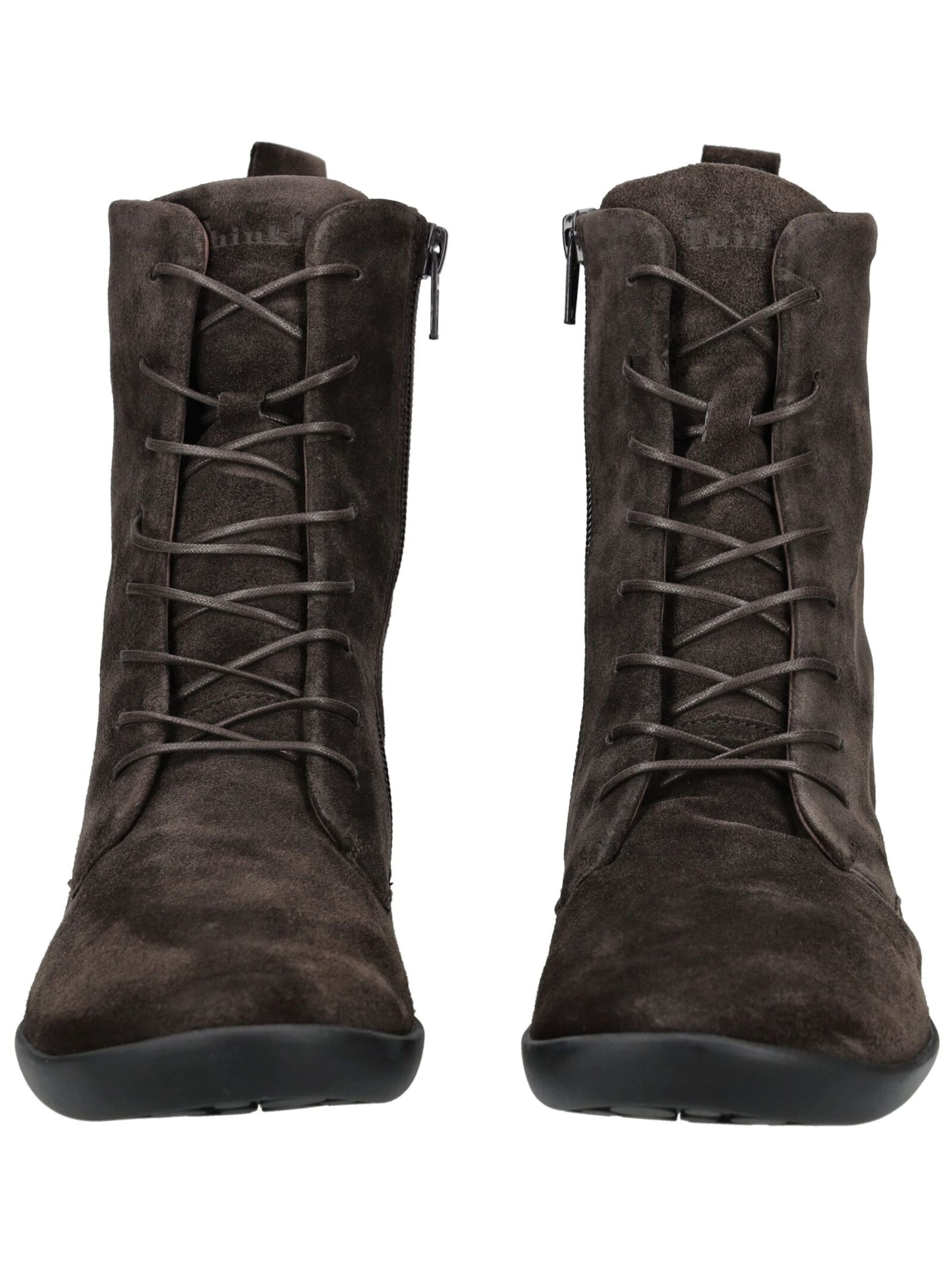 THINK! Lace-Up Ankle Boots in Brown