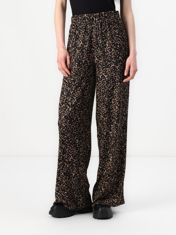 JDY Широкий Штаны 'JDYJULIA' в Бежевый: спереди