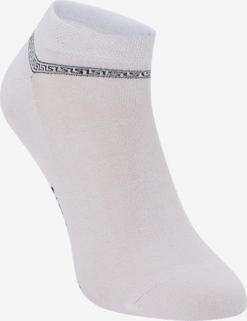 Chaussettes 'Amalfi' Carlo Colucci en blanc : devant