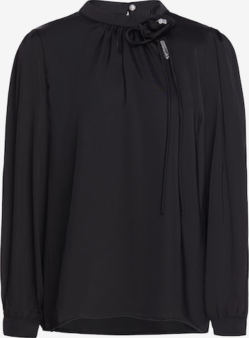 usha BLACK LABEL - Blusa en negro: frente