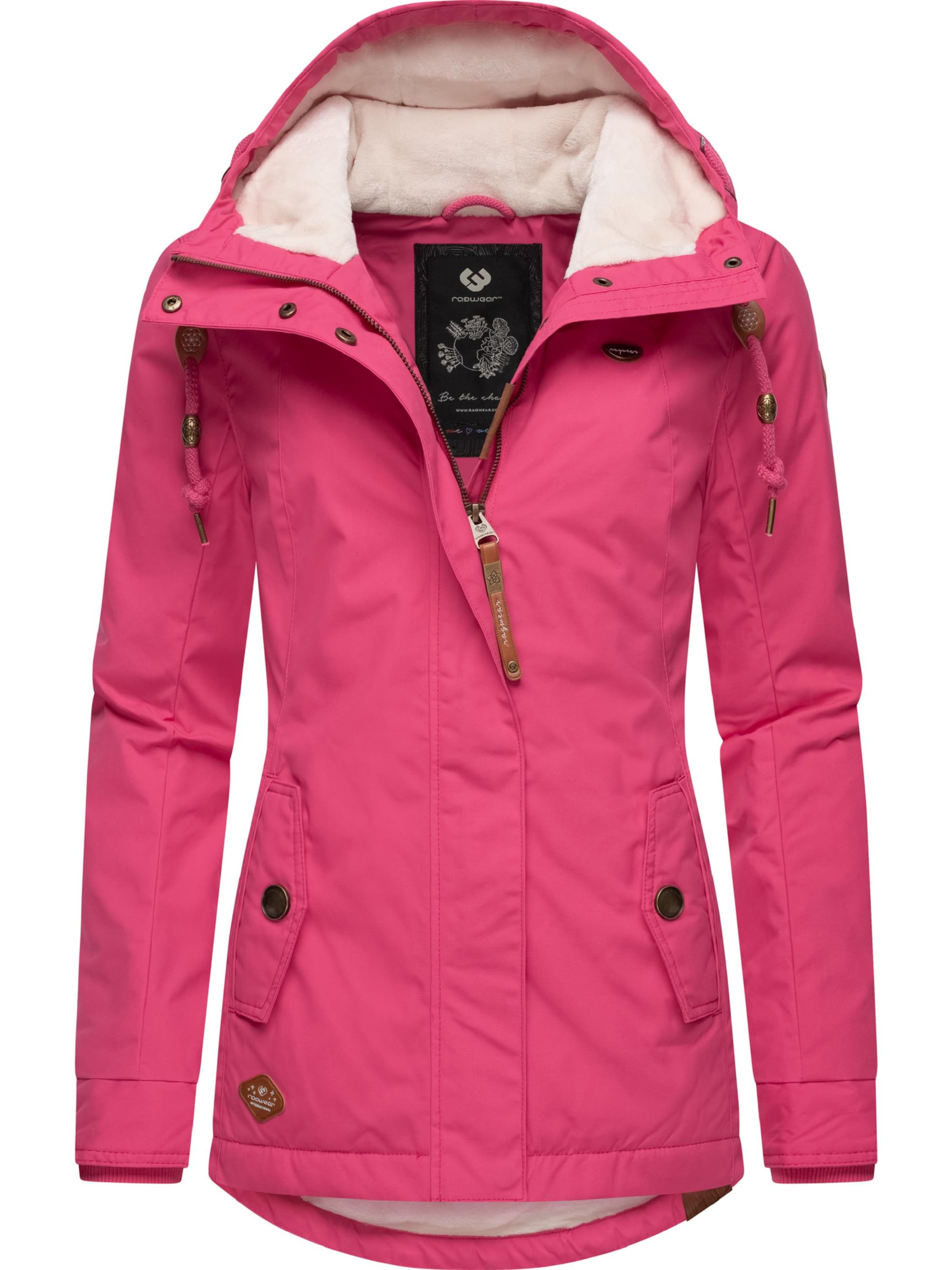 Veste d’hiver &#x27;Monade&#x27; Ragwear en rose : devant