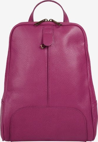 Samantha Look Backpack in Pink: front