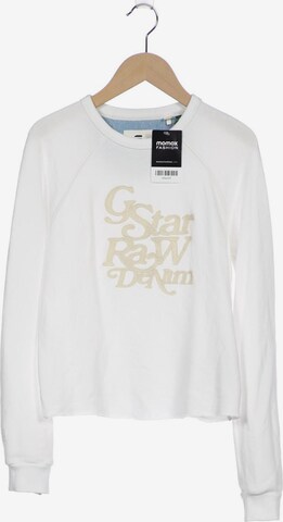 G-Star RAW Sweatshirt & Zip-Up Hoodie in S in White: front