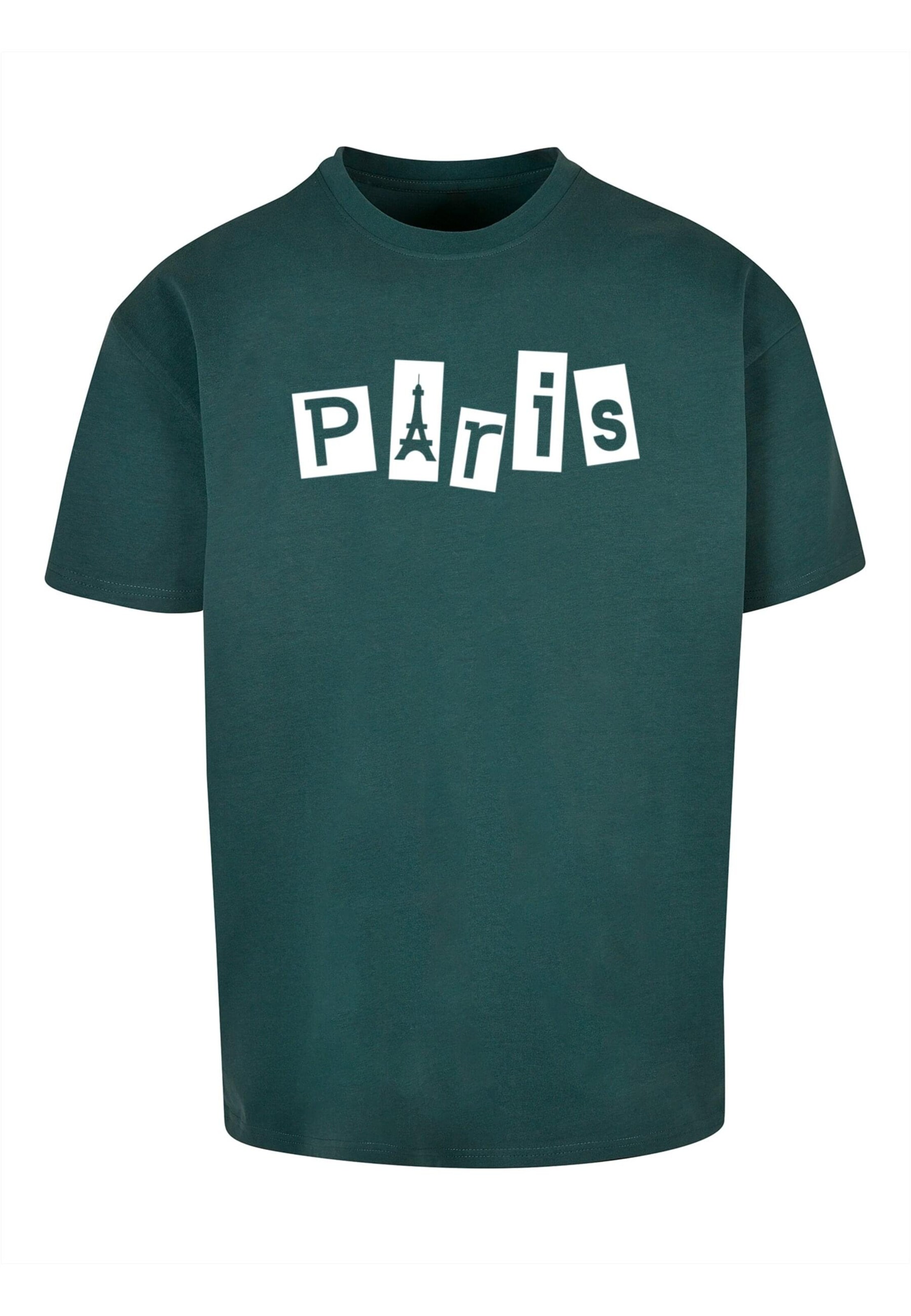 Merchcode Shirt 'Paris X' in Green: front