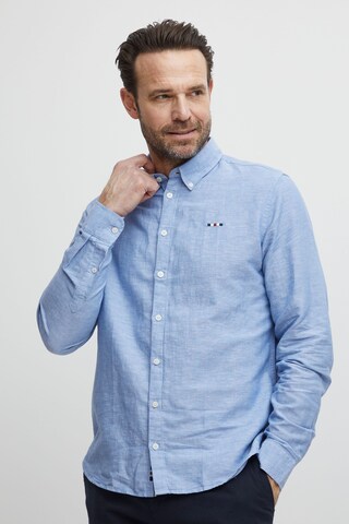 FQ1924 Regular fit Button Up Shirt 'Fqerlendur' in Blue: front