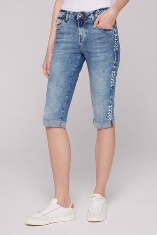 Soccx Regular Jeans in Blue: front