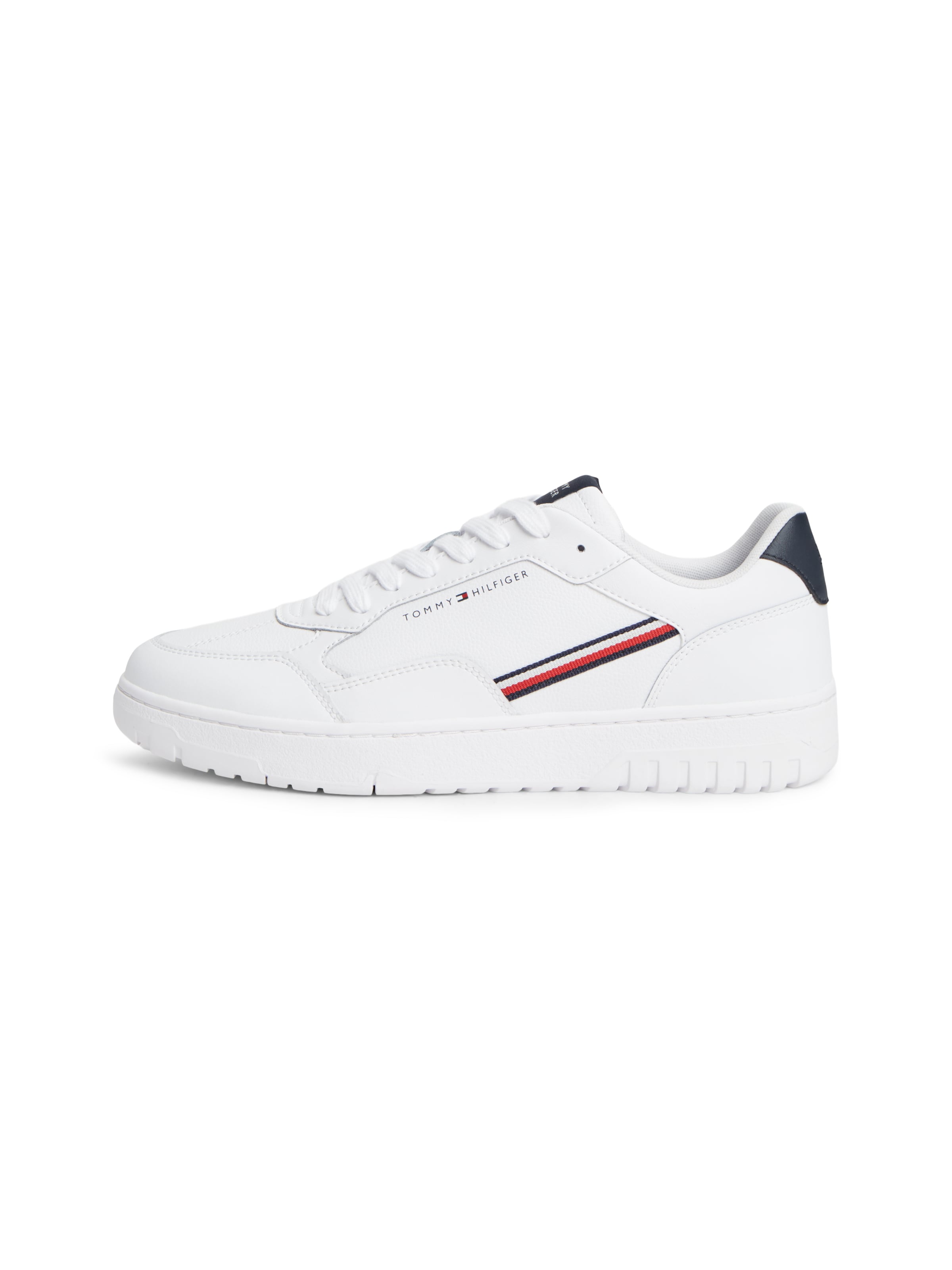 TOMMY HILFIGER Sneakers laag 'Basket Corporate' in Wit: voorkant