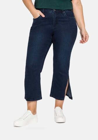 SHEEGO Flared Jeans in Blue: front