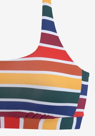 LASCANA - Soutien Bustier Top de biquíni 'Pride' em mistura de cores