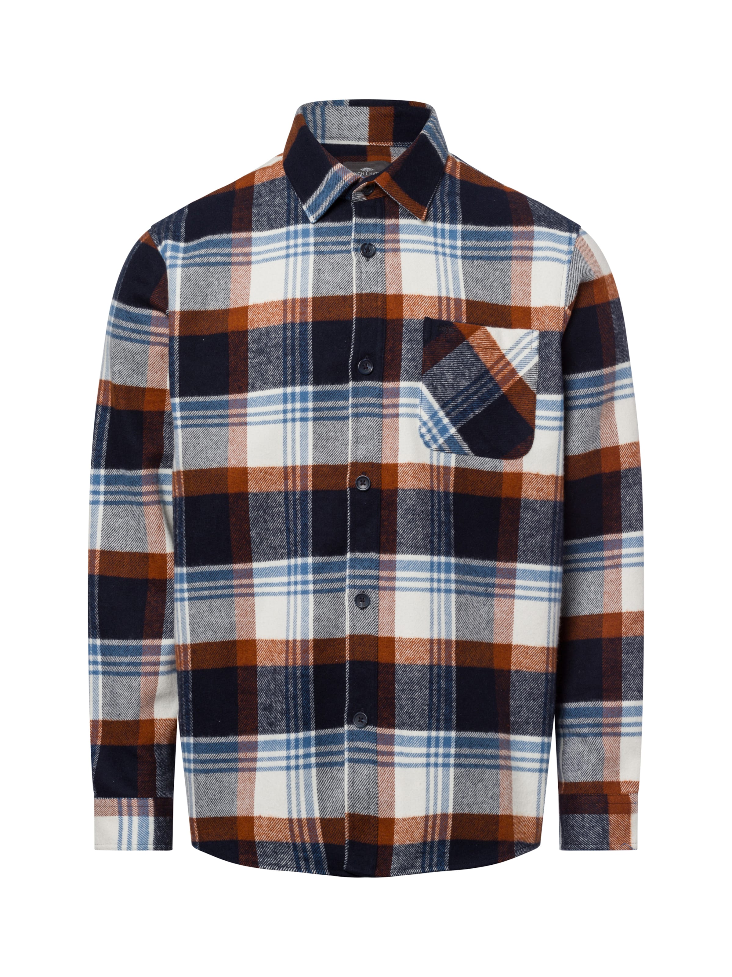 FYNCH-HATTON Regular Fit Hemd in Blau: Vorderseite