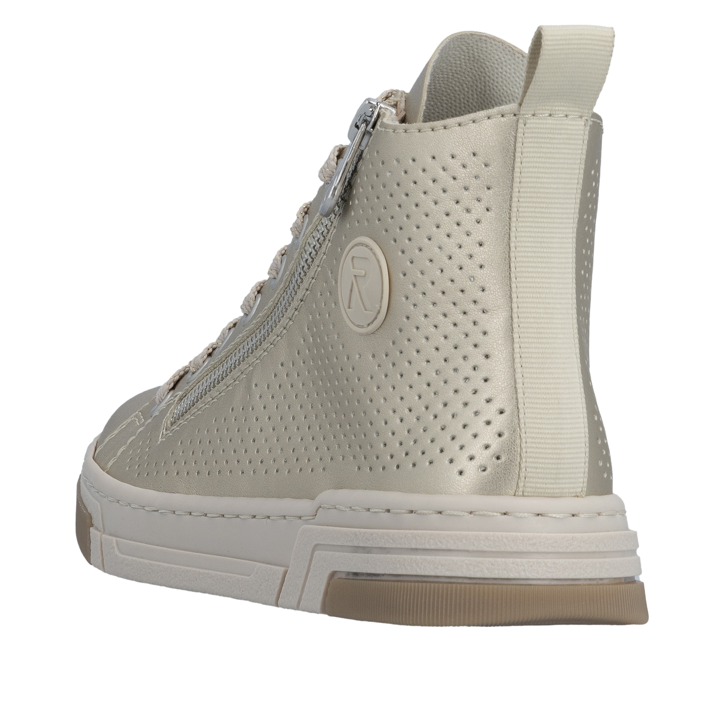 Rieker High-Top Sneakers in Gold