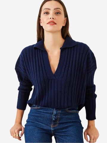 Pull-over 'Pullover' Bianco Lucci en bleu