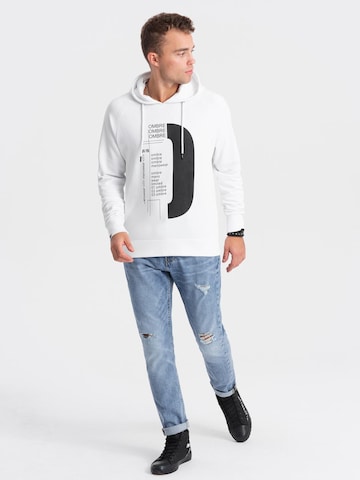 Ombre Sweatshirt in White