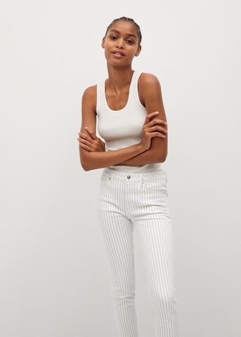 Skinny Jean 'Isa' MANGO en blanc