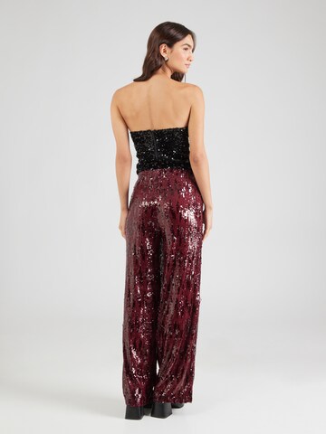 TOPSHOP Wide leg Παντελόνι σε κόκκινο