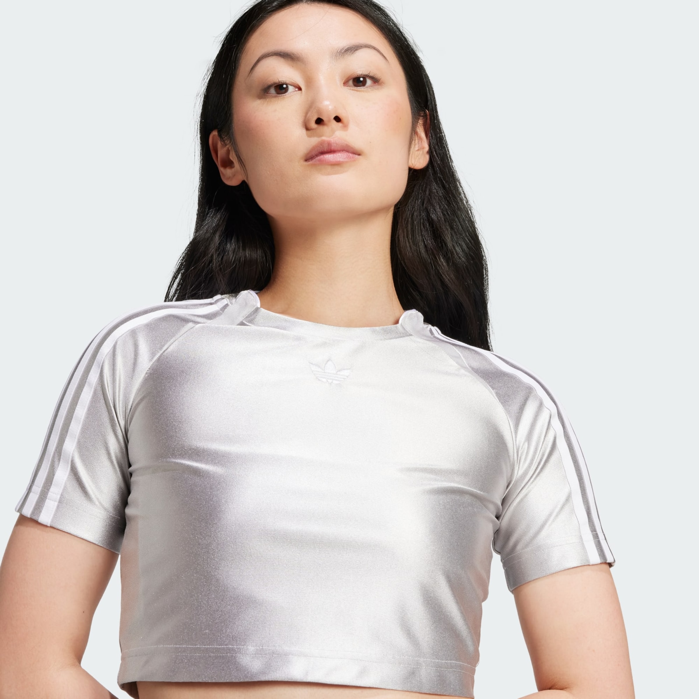 ADIDAS ORIGINALS Shirt 'Adicolor Teamgeist' in Silver Grey