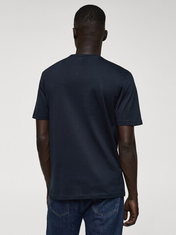 T-Shirt 'BELLOW' MANGO MAN en bleu