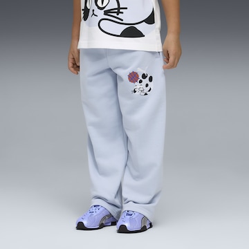 Loosefit Pantalon de sport PUMA en bleu : devant