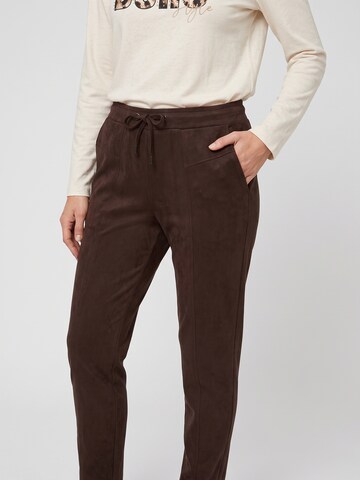 Olsen Regular Pants 'Lisa' in Brown