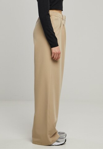 Urban Classics Wide leg Broek in Beige