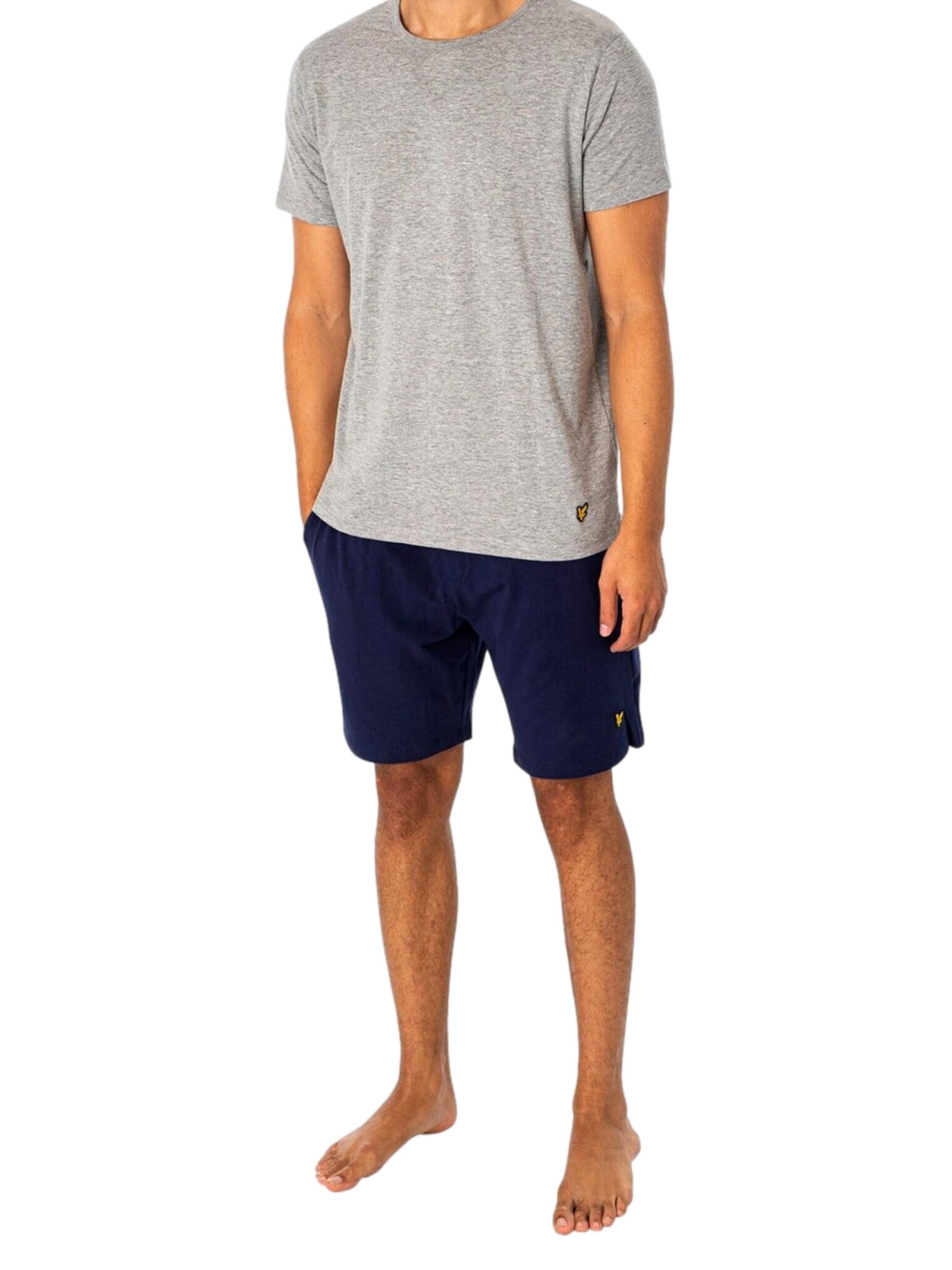 Pyjama court 'Charlie' Lyle & Scott en gris