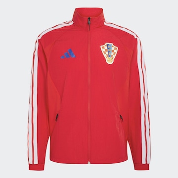 ADIDAS PERFORMANCE Sportovní bunda 'Kroatien Anthem' – červená