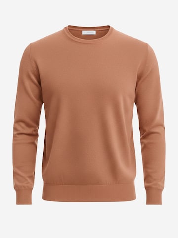 Pull-over Il Lanificio en marron : devant