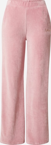 ABOUT YOU Limited Bootcut Kalhoty 'Linda' – pink: přední strana