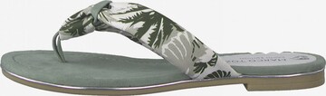 Earth Edition by Marco Tozzi T-Bar Sandals in Green