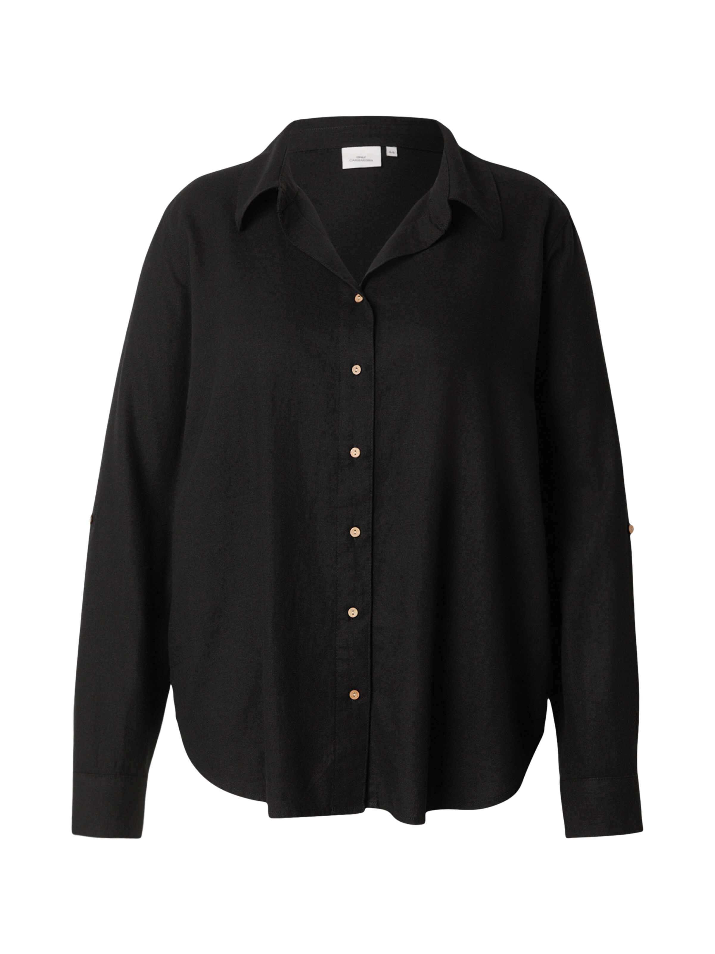 ONLY Carmakoma - Blusa 'CARGOA' en negro: frente