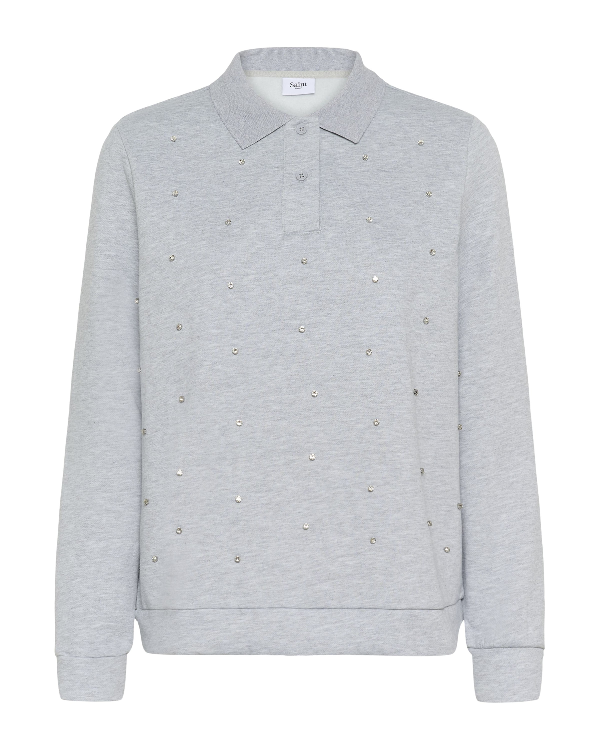 SAINT TROPEZ Sweatshirt in Grijs: voorkant
