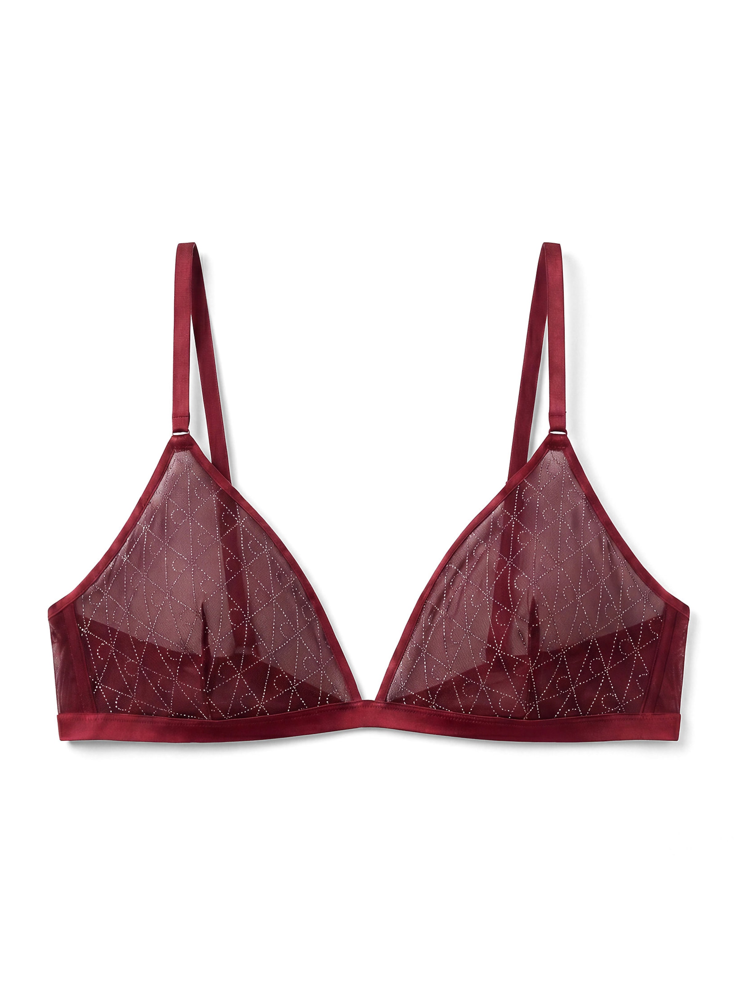 Triangle Soutien-gorge Calvin Klein en rouge : devant