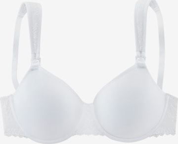 NUANCE Nursing Bra in White: front