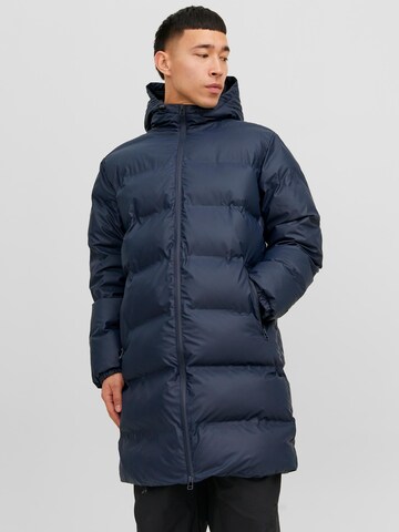 JACK & JONES Winter Jacket in Blue: front