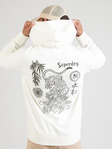 Superdry Collegepaita 'TOKYO' värissä valkoinen: etupuoli